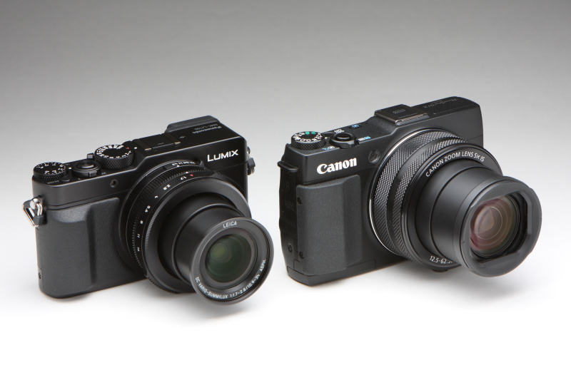 G1 X Mark IIには、クリックのないスムースリングとクリックのあるクリックリングを鏡筒に配置。LX100も絞りリングのほかコントロールリングを鏡筒に備える。