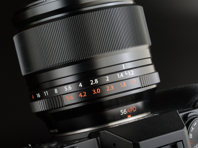 赤文字の絞り値は、APDフィルターの減光を考慮した明るさを示している