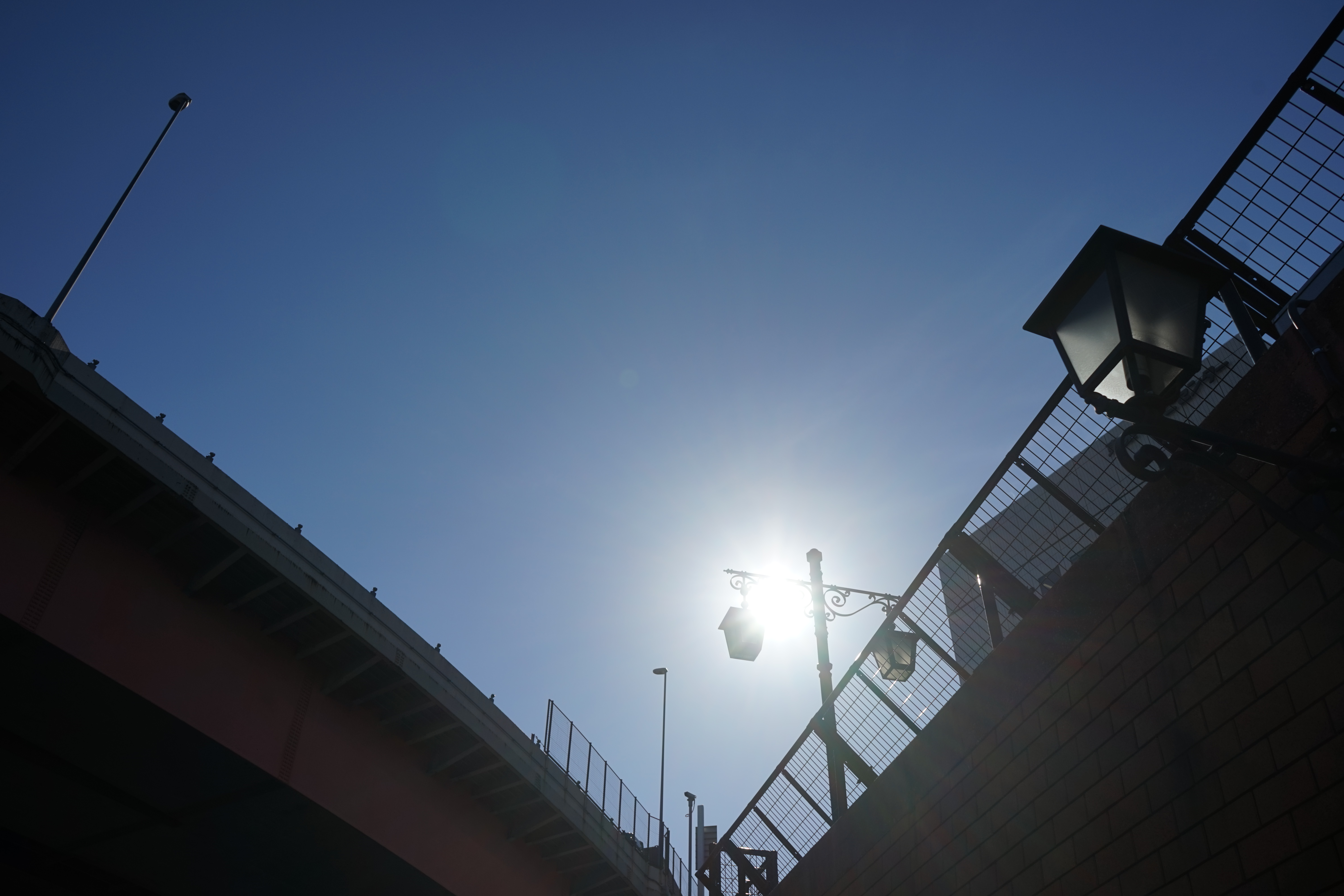 太陽が画面内に入る逆光で撮影。α7 / 1/1,250秒 / F8 / 0EV / ISO100 / 絞り優先AE/ 28mm