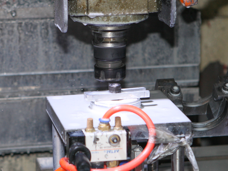 加工しているところ