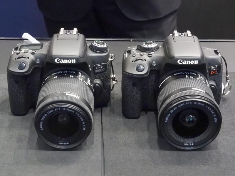 左からEOS 8000D、EOS Kiss X8i