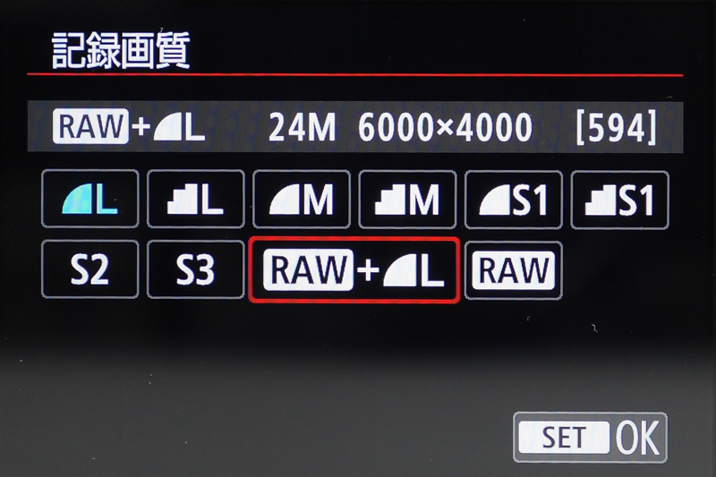 2,420万画素での記録が可能