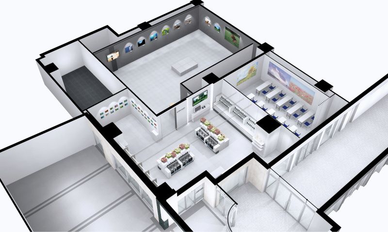 オリンパスプラザB1俯瞰イメージ