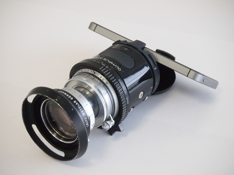 「OLYMPUS AIR A01」とライカSummicron 5cm F2