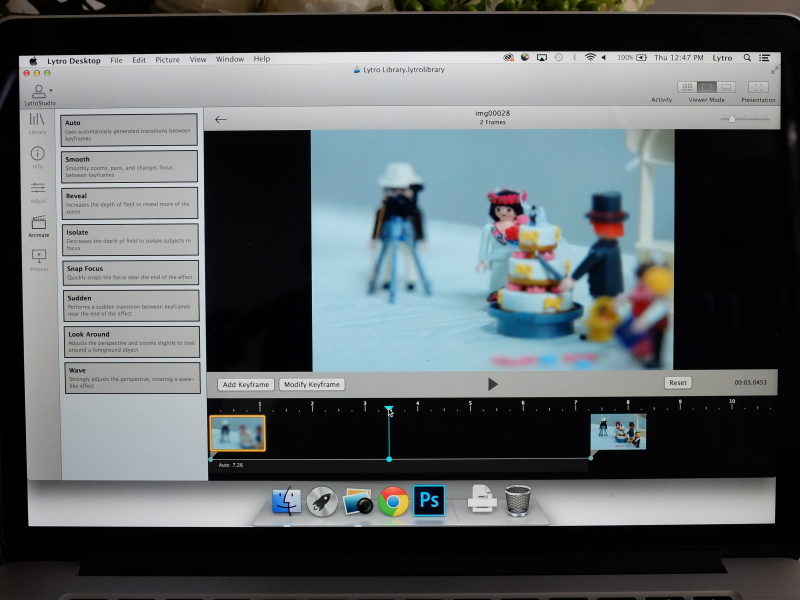 ピントの動く様子などを、最大1080pの動画素材としても書き出せる