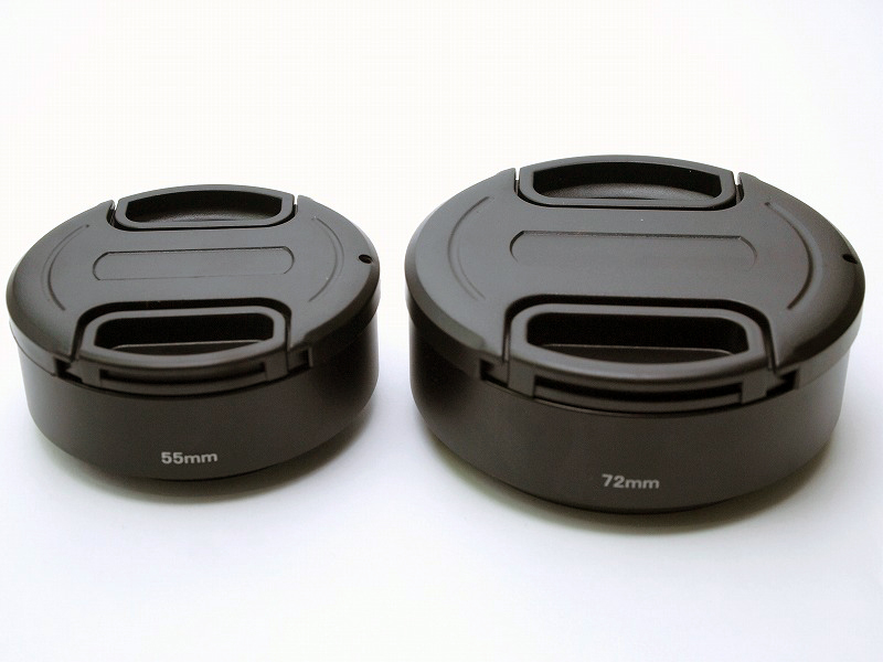 ワンタッチレンズキャップ（別売）を取付けた状態