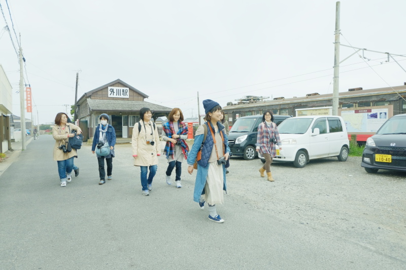 駅舎から坂を下り、外川漁港を目指してお散歩撮影。キーワードの「レトロ」を探しながら歩いていきます。