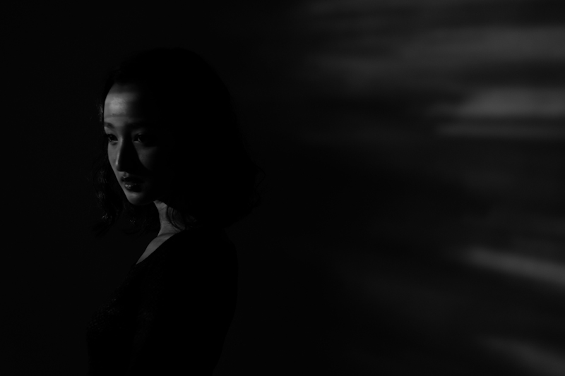 フラッグを使って光を遮った例