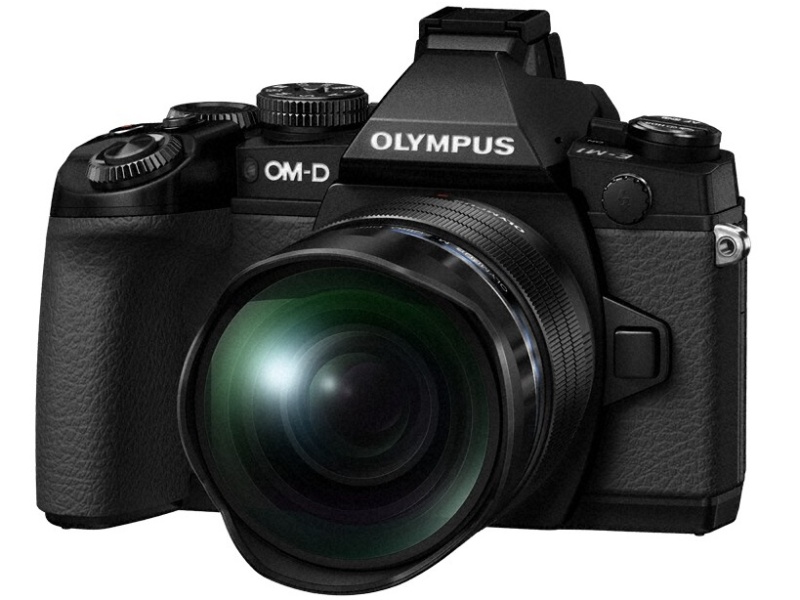 OLYMPUS OM-D E-M1に装着したところ