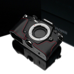 Gariz 本革 XS-CHEM10BK カメラメタルハーフケース オリンパス OMD EM10用 ブラック GARIZ OLYMPUS OM-D E-M10 Mark II用 本革カメラケース XS