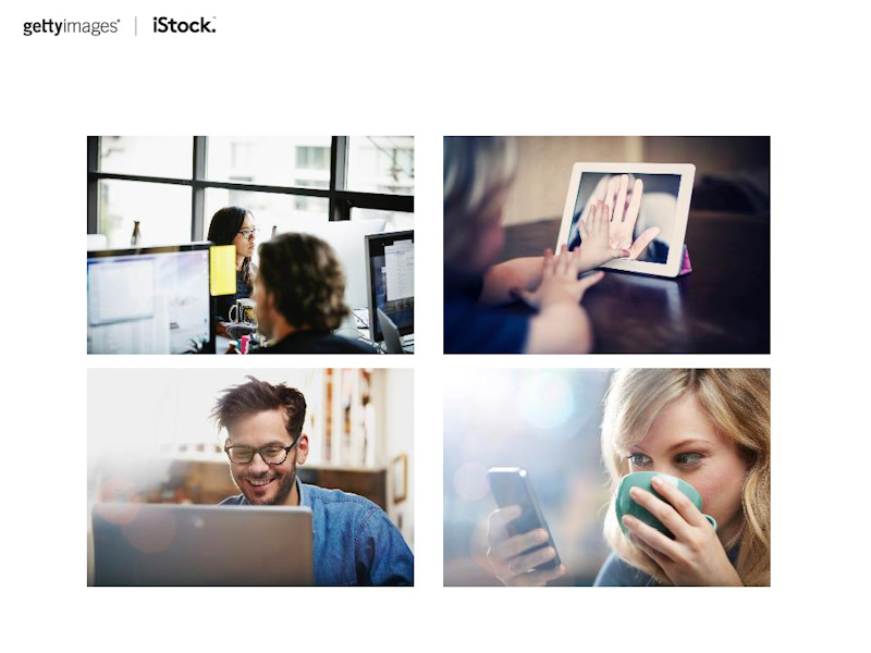 スマートデバイスの体験を想起させるビジュアルの例