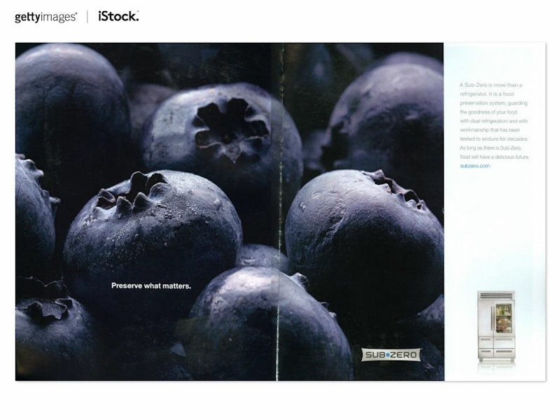 物体の質感を表現した冷蔵庫のCMビジュアル