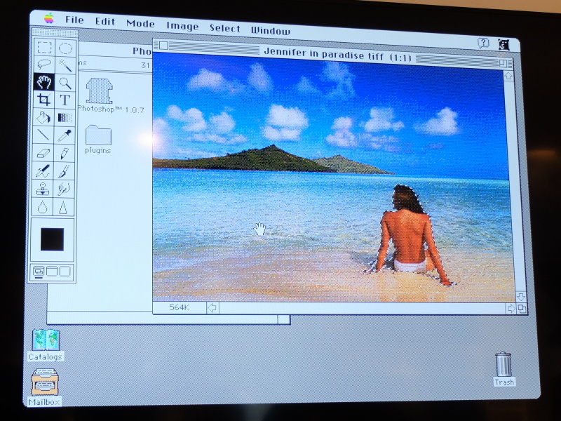 選択範囲の適用を元のカラー画像に移す