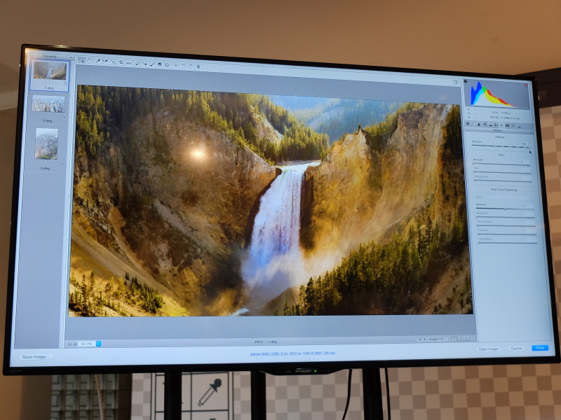 霞の除去効果を最大にしたところ