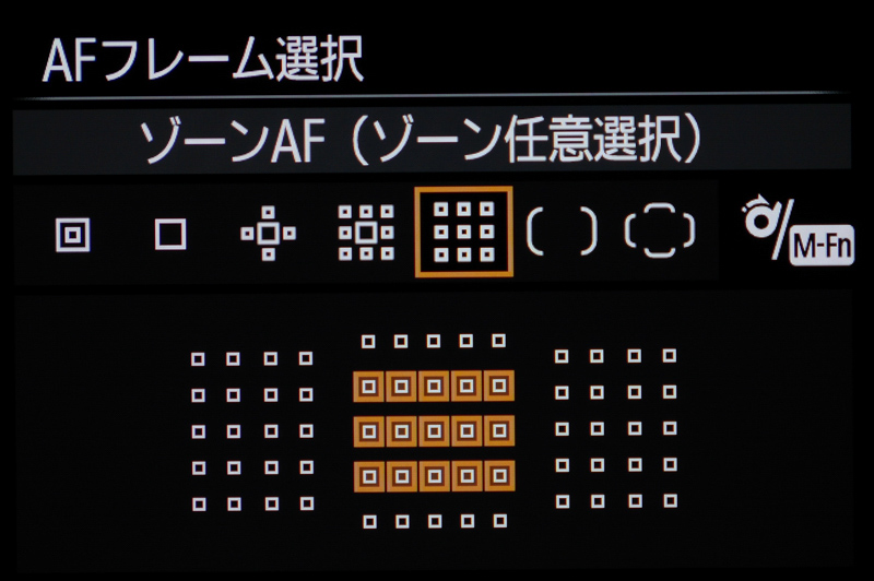 AFフレーム選択を「ゾーンAF」にしていることが多いそうだ（編集部）