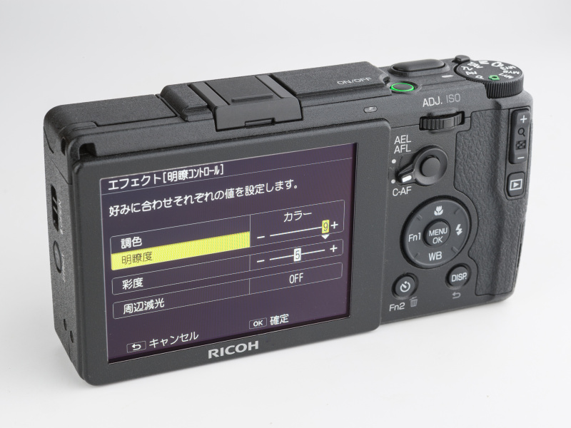 新たに加わった明瞭コントロールと光沢コントロールは、それぞれ9段階で効き具合を調整できる