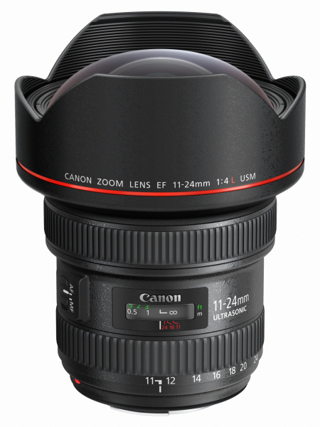 累計生産1億1,000本目に生産したというモデル「EF11-24mm F4L USM」