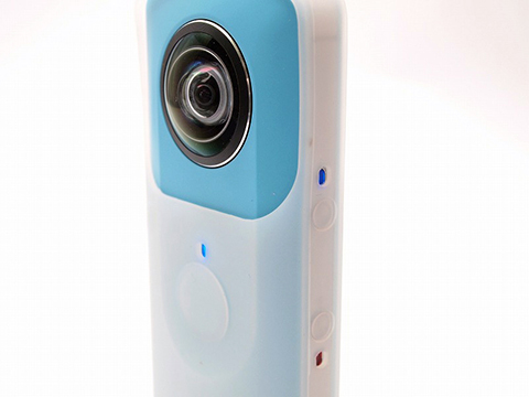 RICOH THETA SC (ブルー) ＋シリコンカバー他 ユーエヌ、RICOH THETA用のシリコンカバー - デジカメ Watch Watch