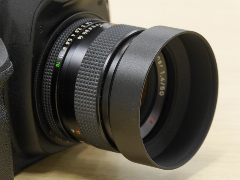 プラナー 1.4/50に装着