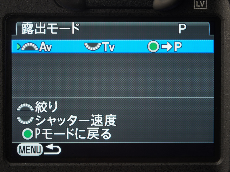 Av/Tvを逆転した状態。