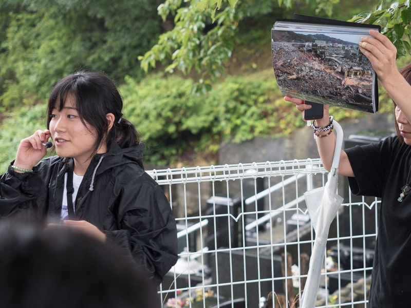 津波では広い範囲で火災が発生し、空は夕焼けのように赤くなったという