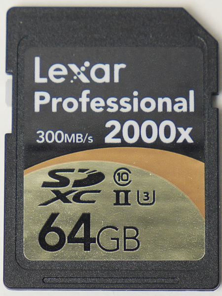 【高速タイプ】Professional 2000x SDHC/SDXC UHS-II