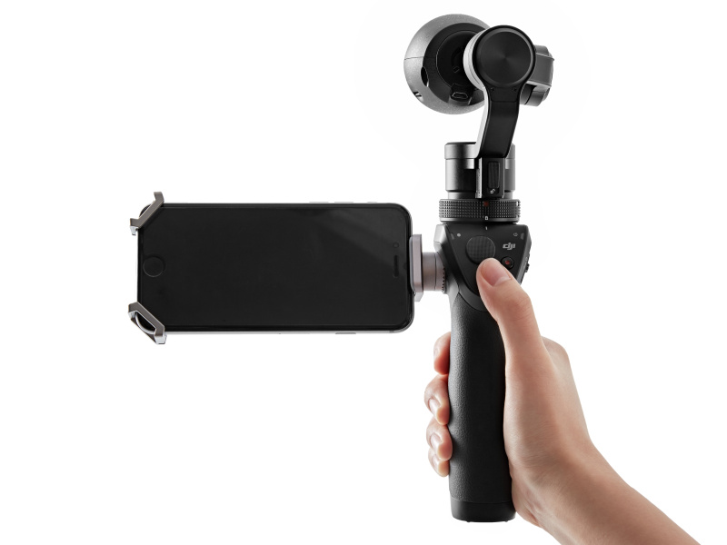 スマートフォンホルダーの使用例