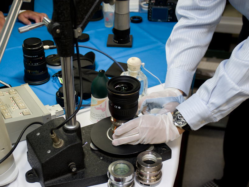 無限遠が出ているかをコリメーターで確認