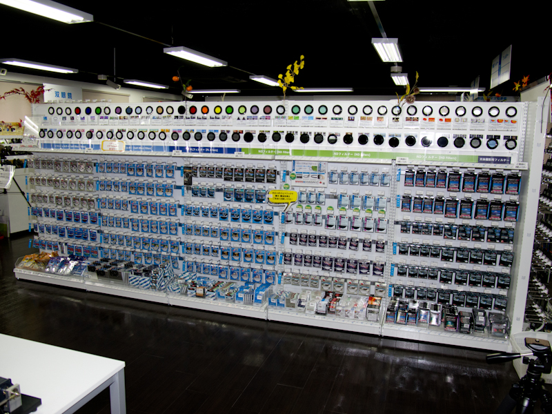 フィルターも全種類並んでいる