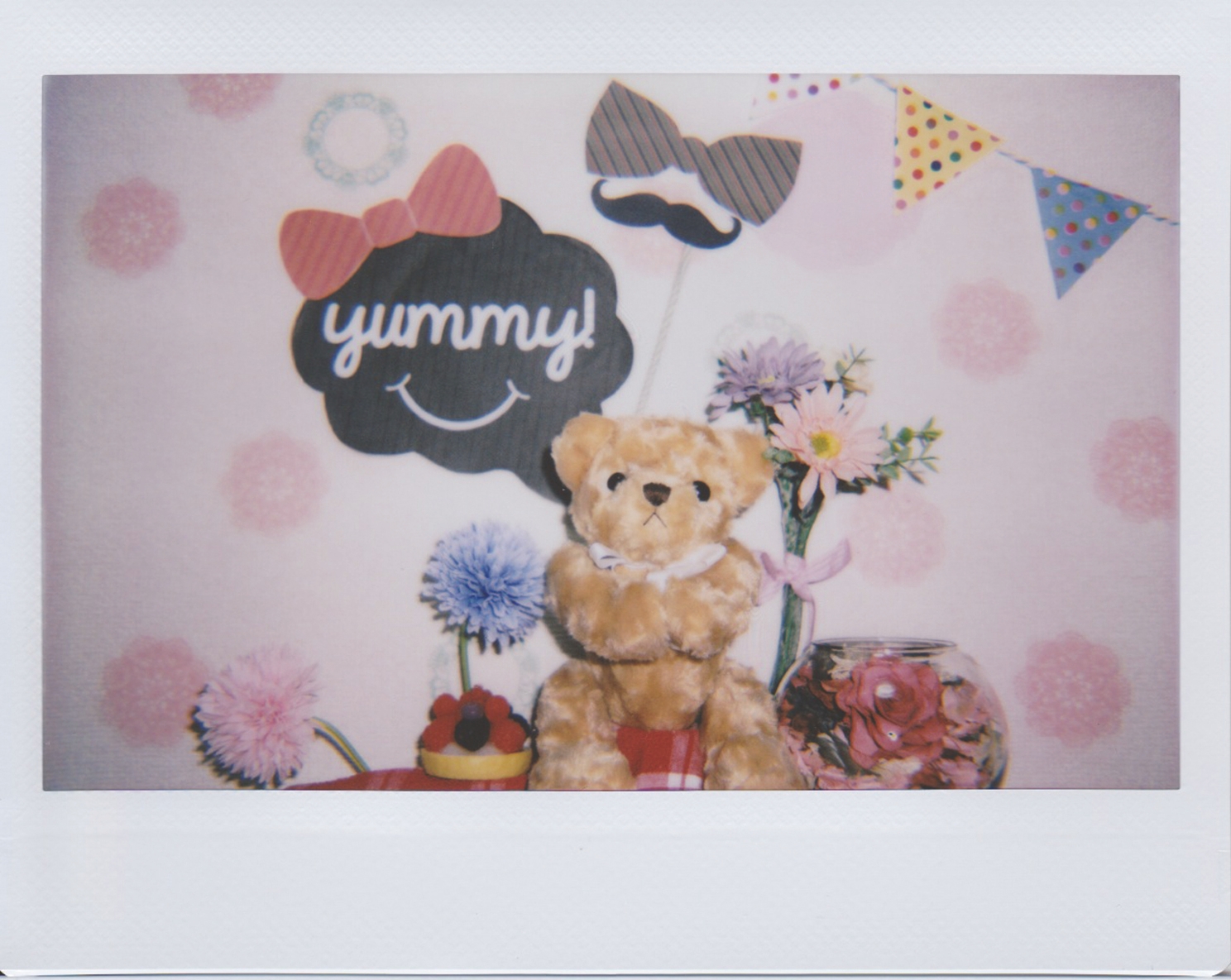 フィルターなしストロボ使用時の写真