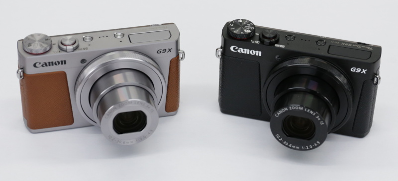 PowerShot G9 X。シルバーとブラックの2色展開