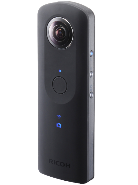 <strong class="">RICOH THETA S</strong><br class="">撮影距離：約10cm～∞（レンズ先端より）<br class="">撮影モード：オート、シャッター優先、ISO優先、マニュアル（動画はオートのみ）<br class="">露出補正：マニュアル補正（-2.0～+2.0EV）<br class="">ISO感度：ISO 100～1600<br class="">静止画シャッター速度：1/6,400～1/8秒（オート、シャッター優先、ISO優先の場合）、1/6,400～60秒（マニュアルの場合）<br class="">記録媒体：約8GB（内蔵メモリー）<br class="">電源：リチウムイオンバッテリー（内蔵）<br class="">大きさ：約44（W）×130（H）×22.9（D）mm<br class="">重さ：約125g