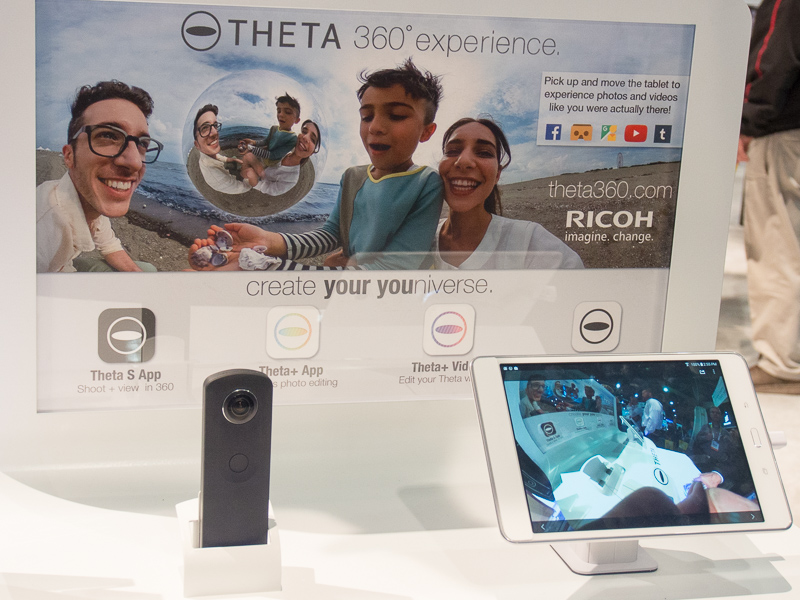 全天球型ということで、「360° Experience」というキーワードでアピール