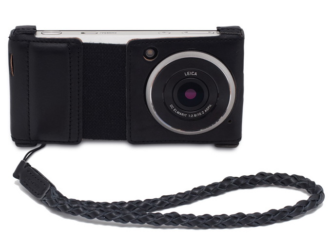 丸編みハンドストラップ（ブラック）