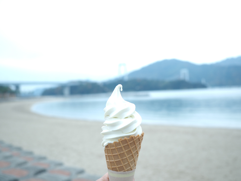 伯方の塩ソフトクリーム　350円