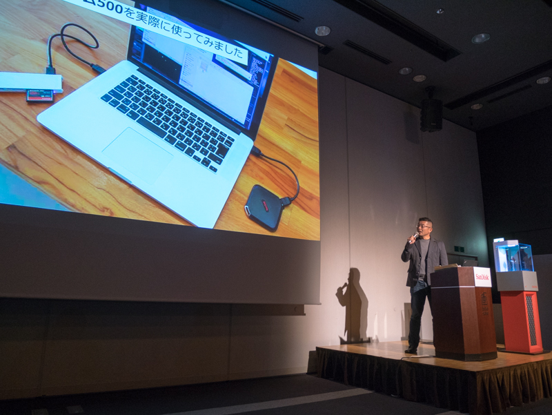 1月18日に行われたエクストリーム ポータブル SSDの発表会でも、熱田さんはバックアップメディアへの期待を述べていた。