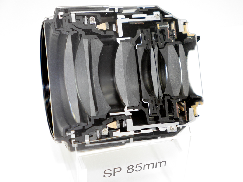 SP 85mm F/1.8 Di VC USのカットモデル