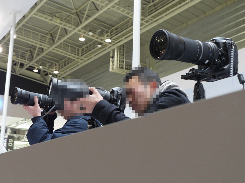 超望遠レンズ体験コーナーも