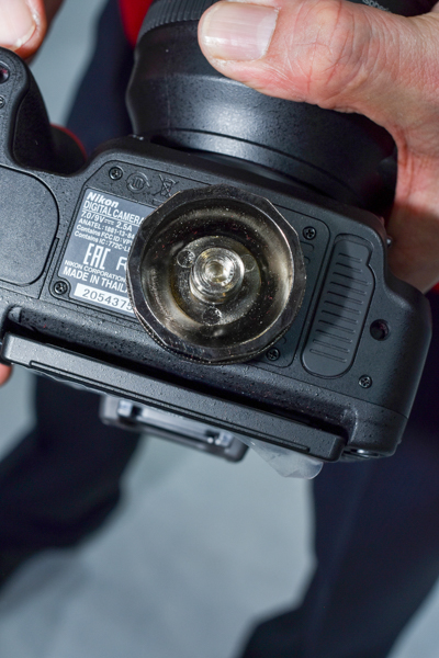 プレート部分を裏から見たところ