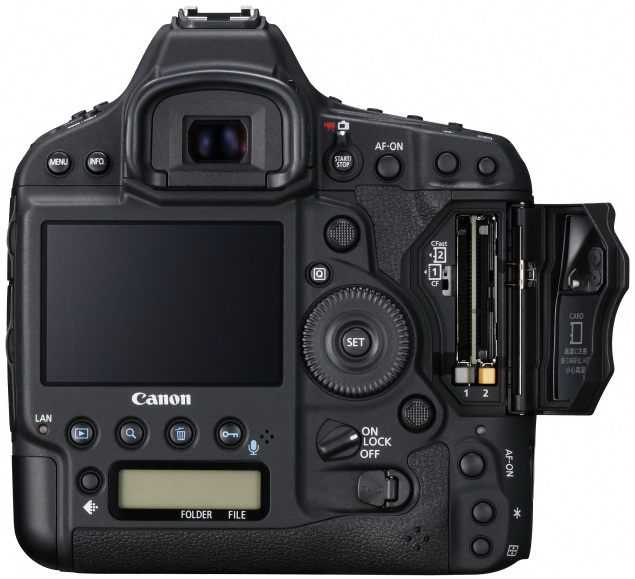 背面（EOS-1D X Mark II）