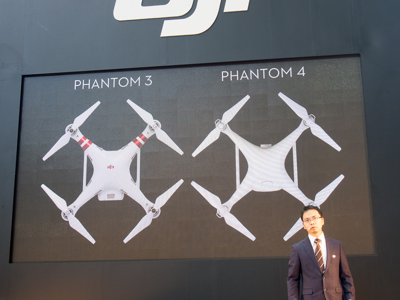 Phantom 3との比較。全体的にスリムになった