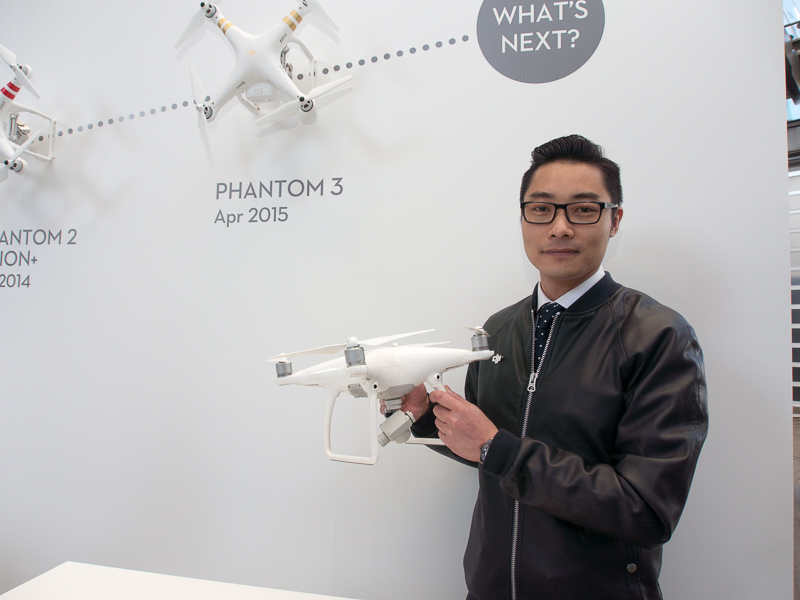 Phantom 4を持つKevin On氏
