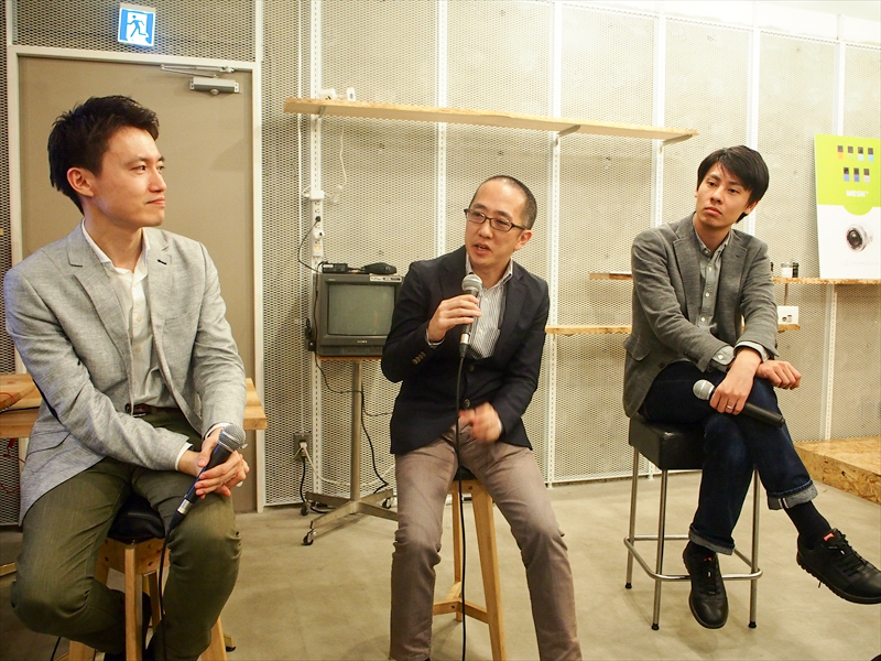 左からソニー荻原さん、オリンパス石井さん、ロフトワーク松井さん