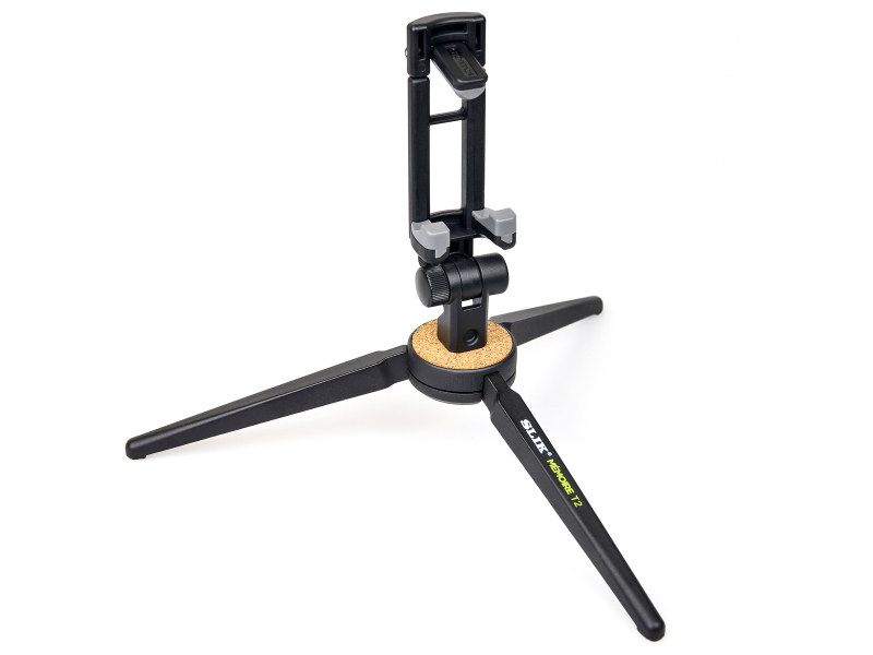 スマートフォンホルダーを装着したところ