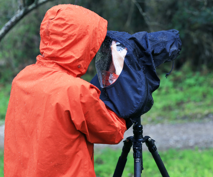セーフテック カメラレインカバープロ使用例