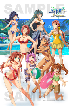 【ゲーム特典】空の軌跡 Evolution　女性キャラ 水着 タペストリー 英雄伝説 空の軌跡 Evolution 三昧セット」特典タペストリー