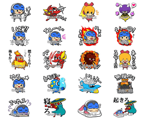 Mighty No 9 配信開始記念 Lineスタンプが登場 Game Watch