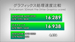 GeForce GTX1070、GTUNE製ゲーミングノート、。 G-Tune、「GeForce GTX 1070」を搭載したVR対応ゲーミングノート