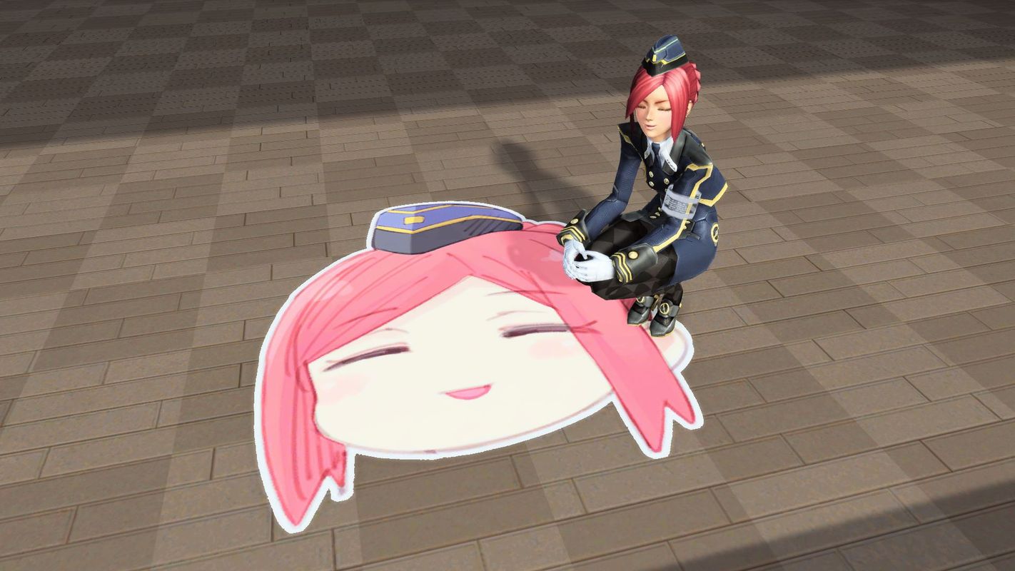 うえぽのセラフィマット:セラフィの顔のマットで、マイルームの床に敷くためのもの