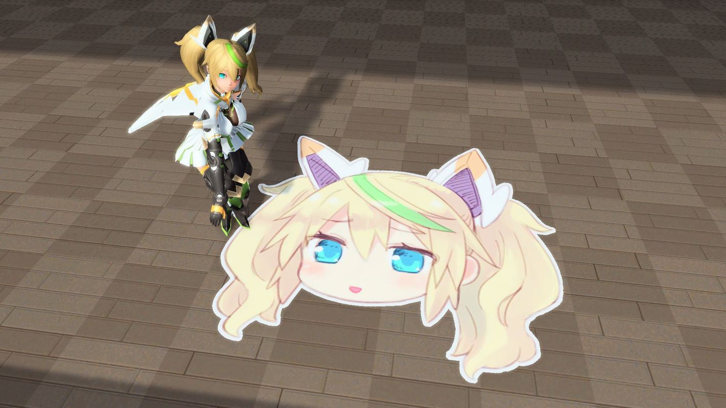 うえぽのジェネマット：ジェネの顔のマットで、マイルームの床に敷くためのもの